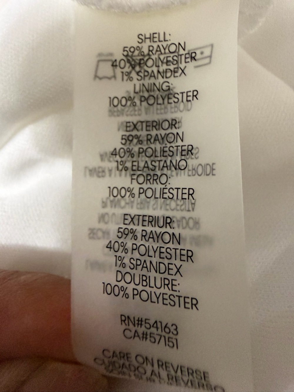 Calvin Klein White Sleeveless Mini Shift Dress - Picture 6 of 6